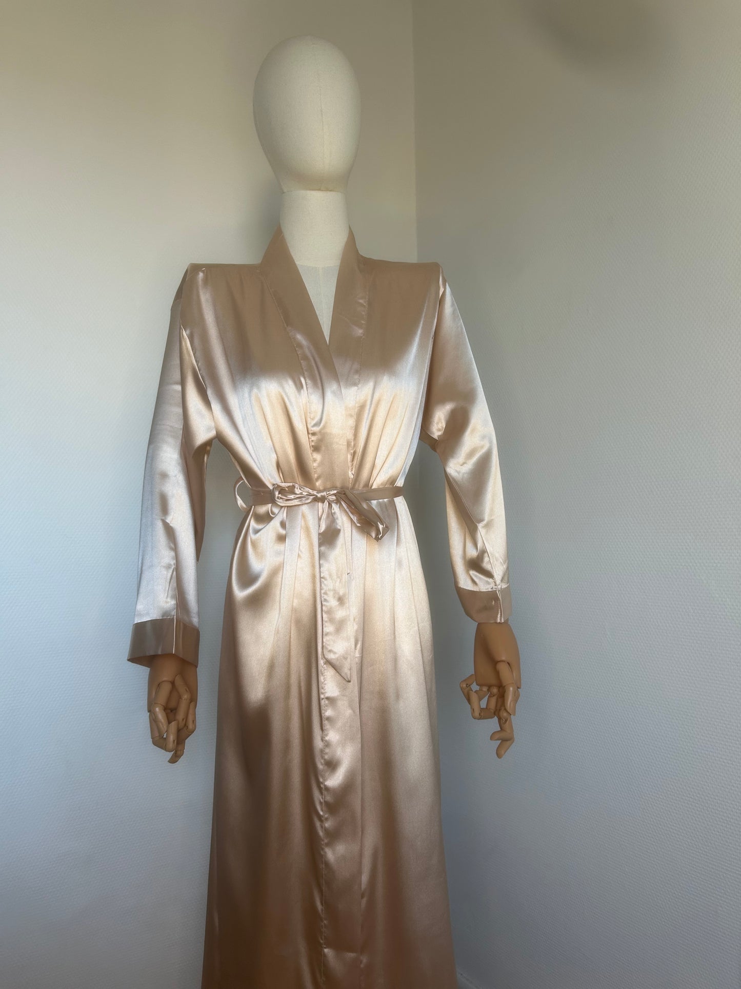Peignoirs en satin Long