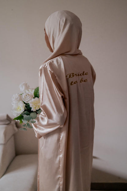 Peignoirs en satin Long
