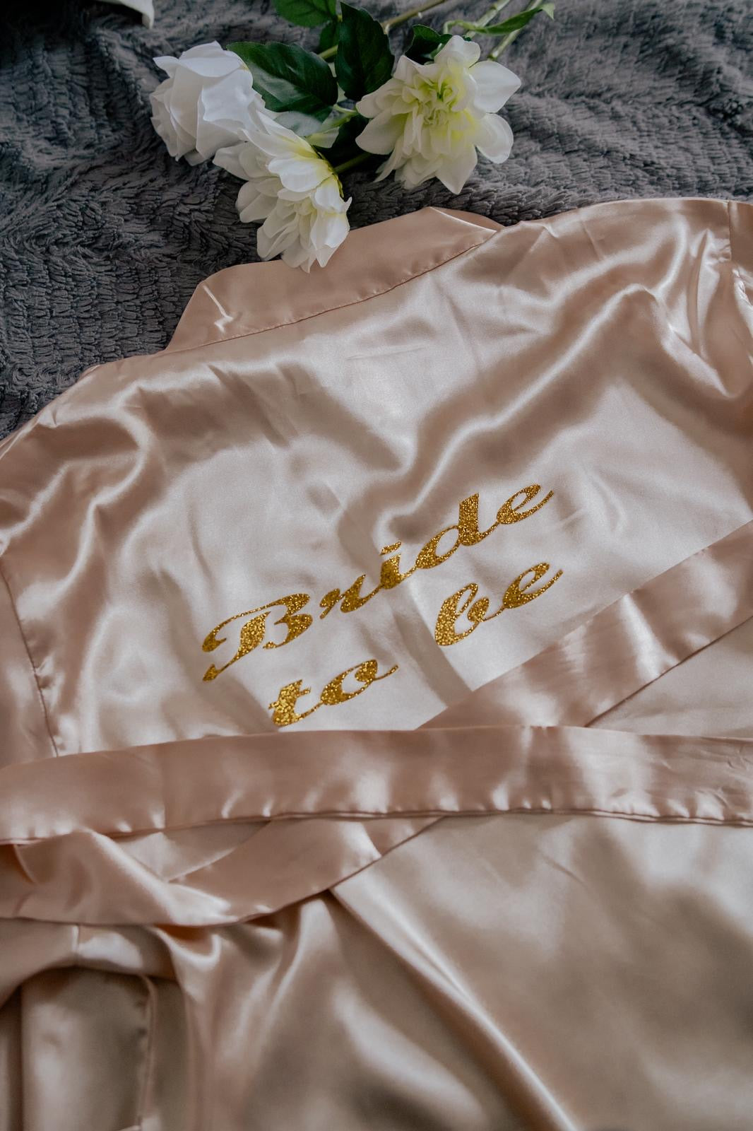 Peignoirs en satin Long